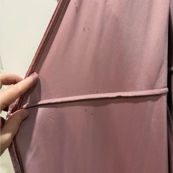 Baltic Born Elegant Rose Pink velvet wrap Dress bridesmaid wedding XL - Picture 10 of 10